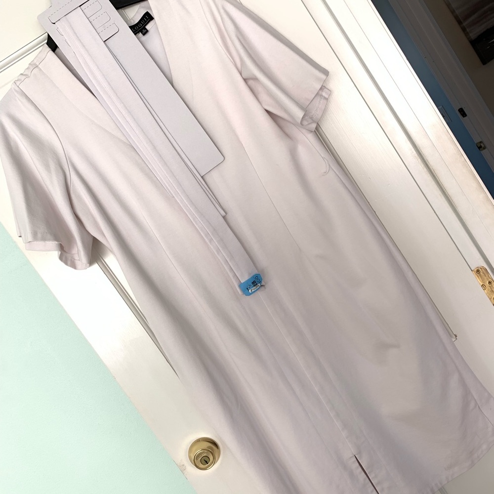 Eloquii Belted White Dress